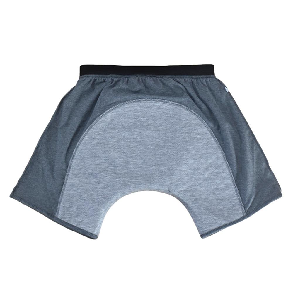 Soft Comfortable Adult Diaper Leak-Proof Breathable Elderly Incontinence Pants Reusable Sanitary Protection L серый