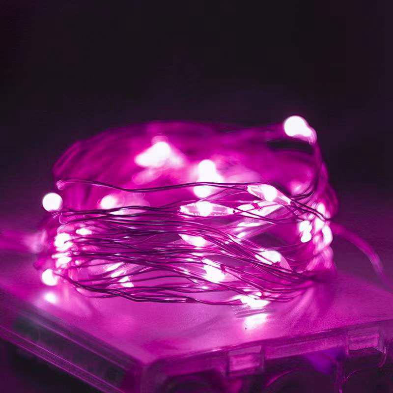 LED Copper Wire String Lights for Decorative Gift Displays and Colorful Cake Atmosphere, Battery Operated