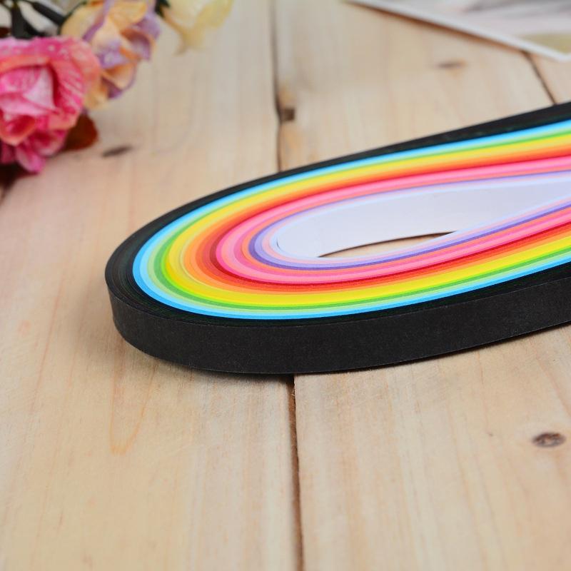 160pcs 5mm*39cm Folding Paper Art Quilling Color Handmade Paper