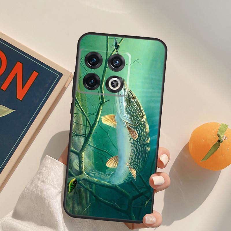 Hecht Fisch Angelköder Box Für OnePlus 13T 10T 10R 12R 13R 15 13 12 11 10 9 Pro Nord CE 5 2 3 4 Lite N20 N30 Hülle