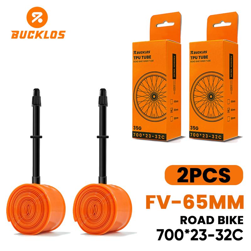 BUCKLOS TPU Bicycle Inner Tube 700C Bike Inner Tire Ultralight Cycling Tube for Road Gravel Bike Durable Bicycle Tpu Tubes Parts