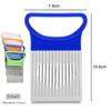 Onion Slicer Holder Stainless Steel Onion Cutter Tomato Lemon Cutting Aid Multi-function Vegetable Tools  Kitchen Accessories