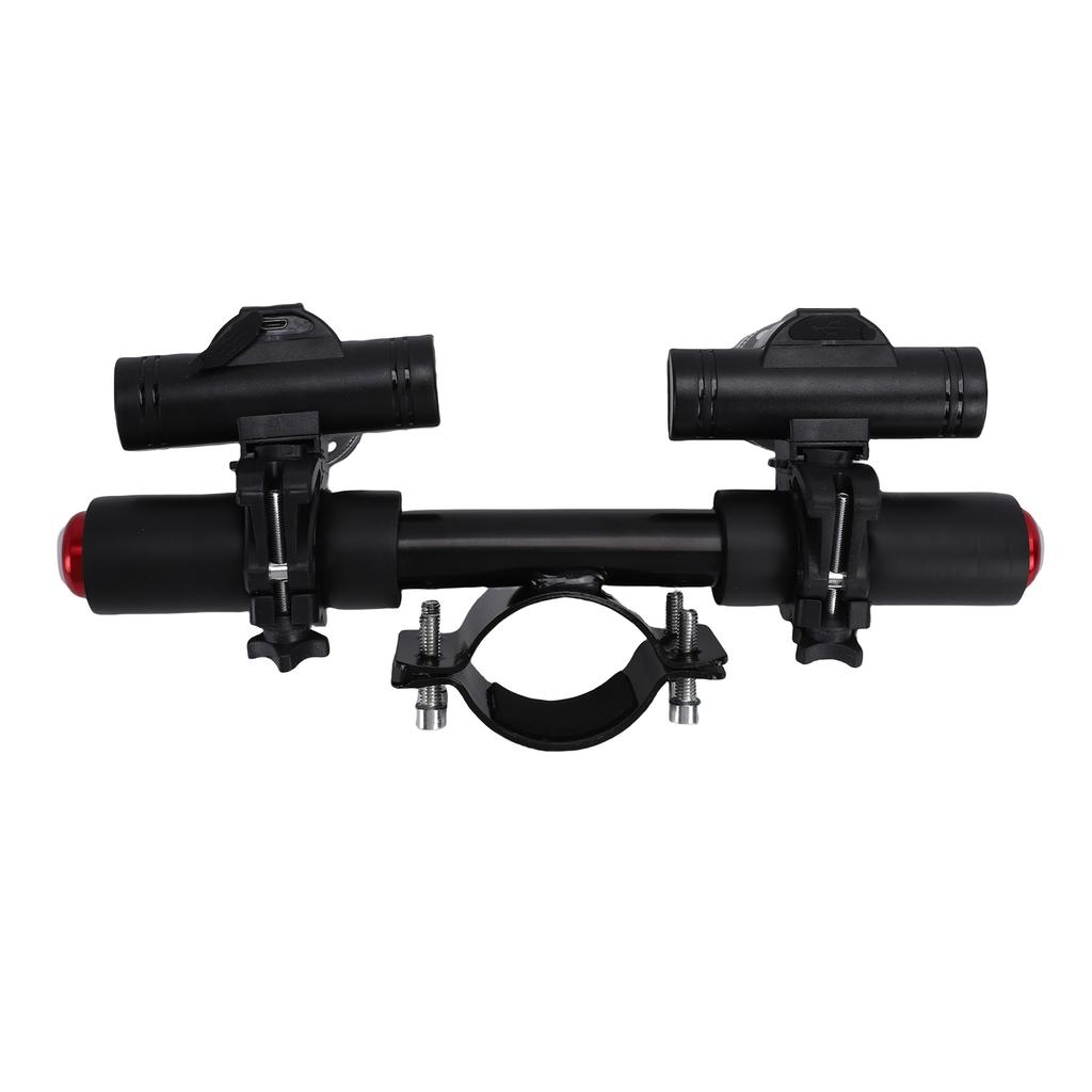 Scooter Handlebar Headlights Aluminum Alloy USB Rechargeable Bike Front Lights for 45-52mmCelsius 1.77-2.05inch Pole Diameters