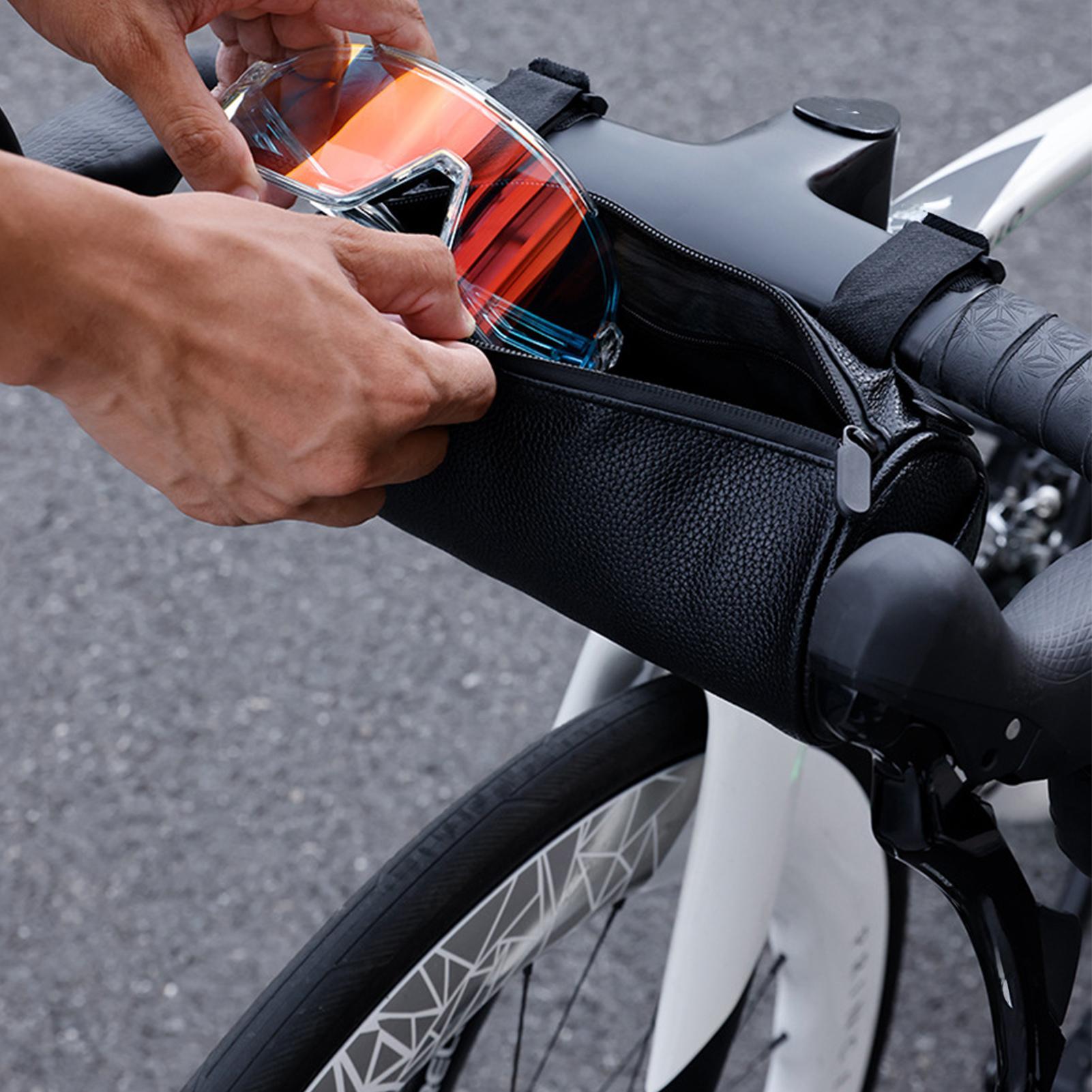 

Bag For Bike 1.8L PU Leather Front Cycling Accessories Bike Bag Handlebar Mount Pack For Road Mountain Commuting Electric China Mainland