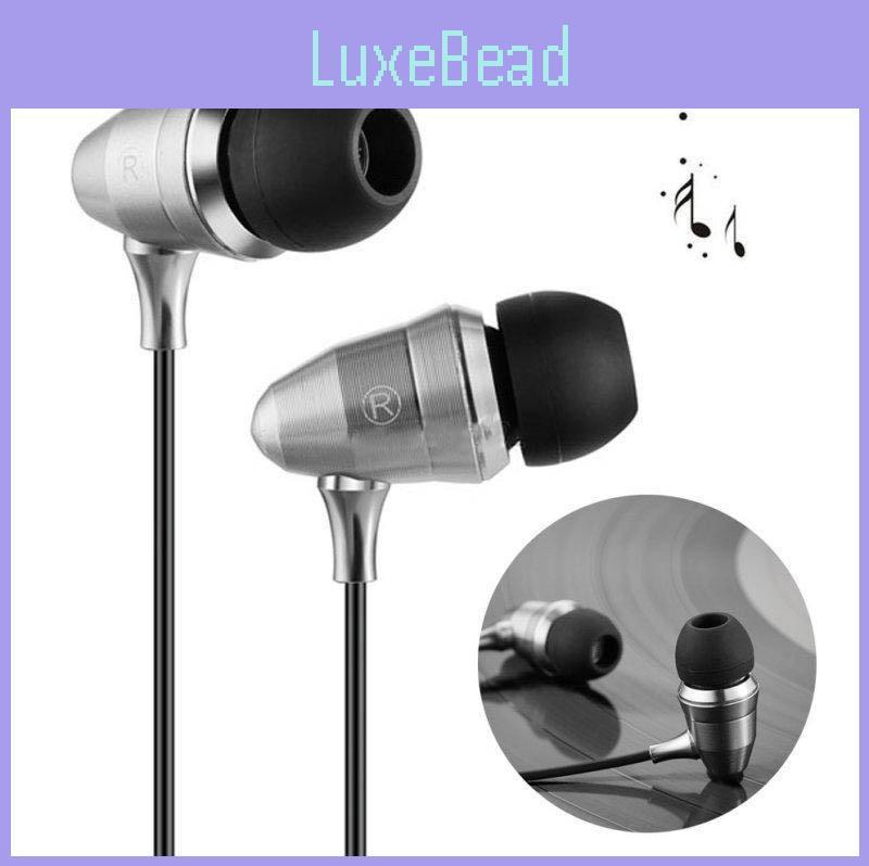 Silver Bullet Earphones Metal Deep Bass Wired Inear Headphones For Music Lovers