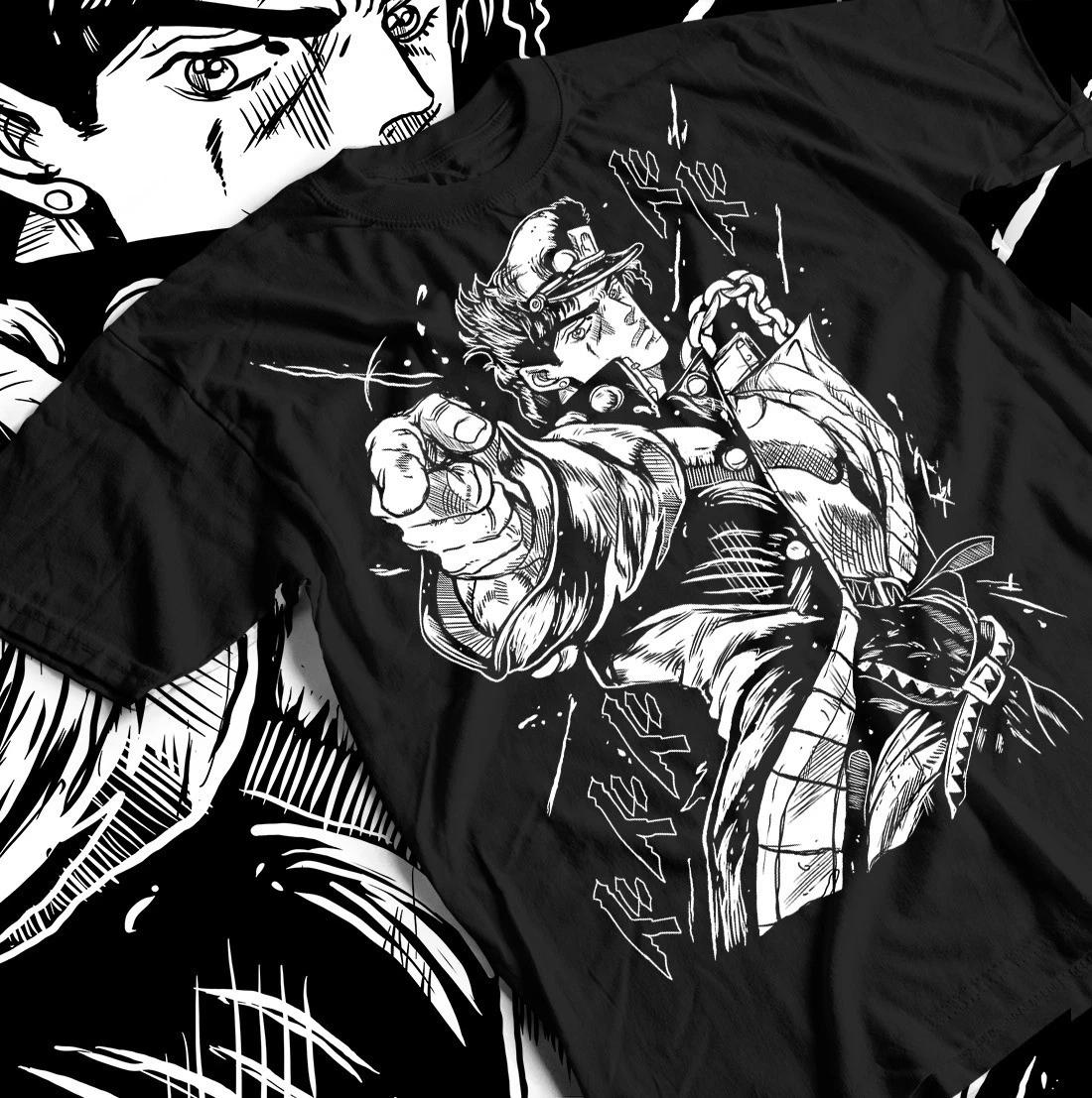 Футболка JoJo s Bizarre Adventure JoJo Anime Manga Jolyne Jotaro, все размеры XL