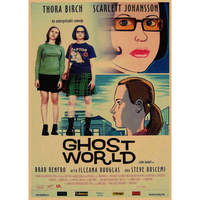 

Ghost World Movie Poster - Decorative Kraft Paper for Bar, Cafe, Dormitory Yellow Kraft Paper (No Glue) 30X42 cm