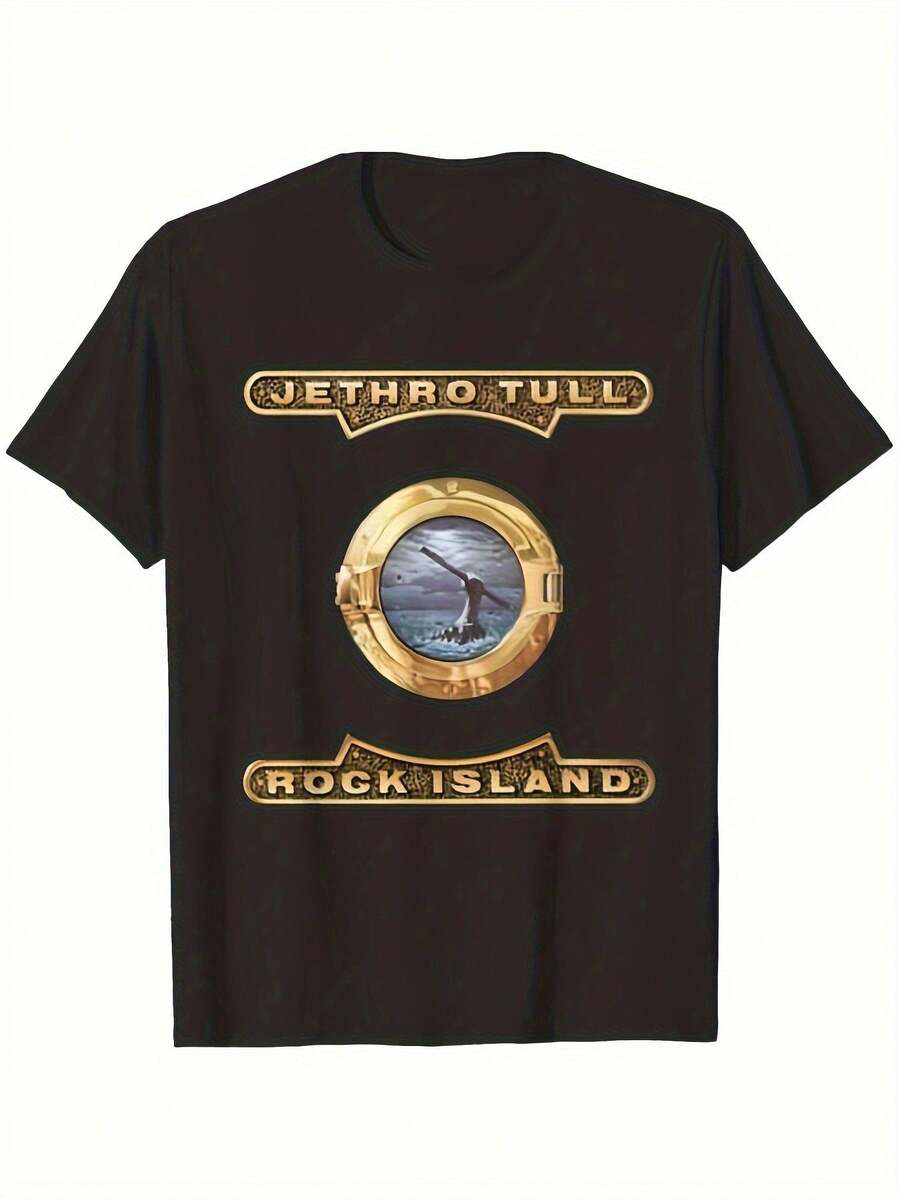 1pc Jethro Tull Vintage Band Logo TShirt For Unisex 100 Cotton Relaxed Fit Short Sleeve Tee With S