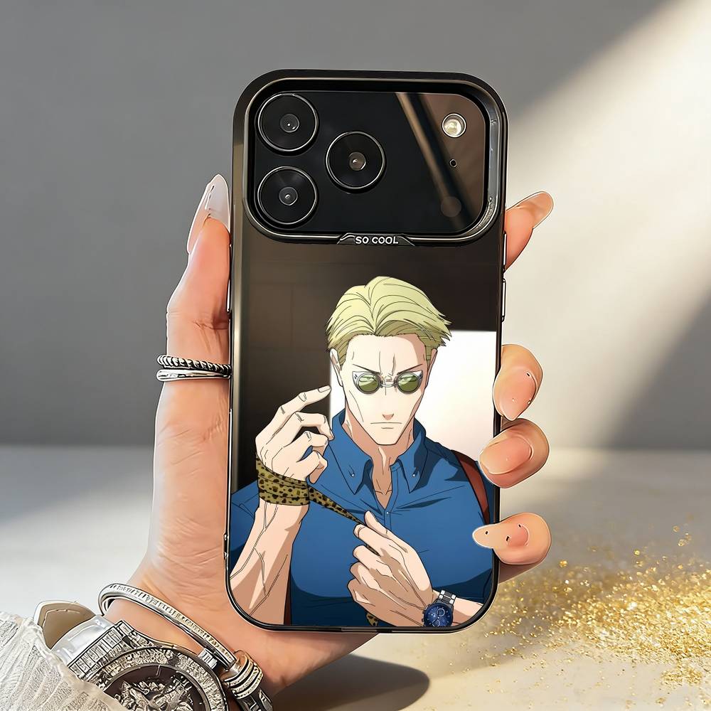 Anime K-Kento N-Nanami Phone Case For iPhone17,16,15,14,13,12,11,Pro,MAX Gray Matte Silicone Black Cover