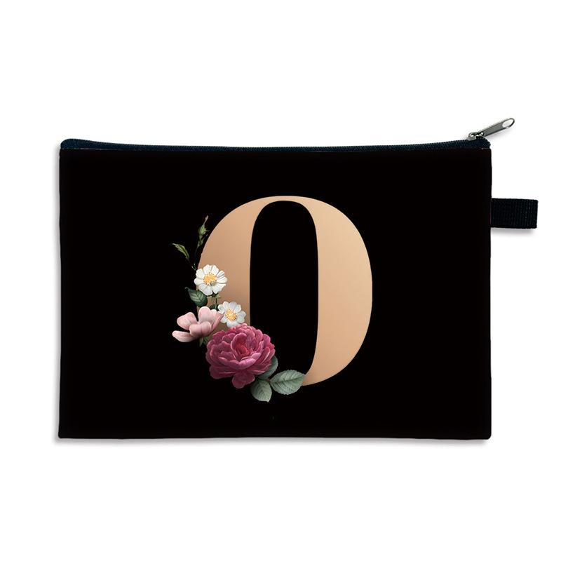 Kreativní potisk písmen malá taštička na drobné polyester zip malá taška multifunkční úložný prostor příruční peněženka