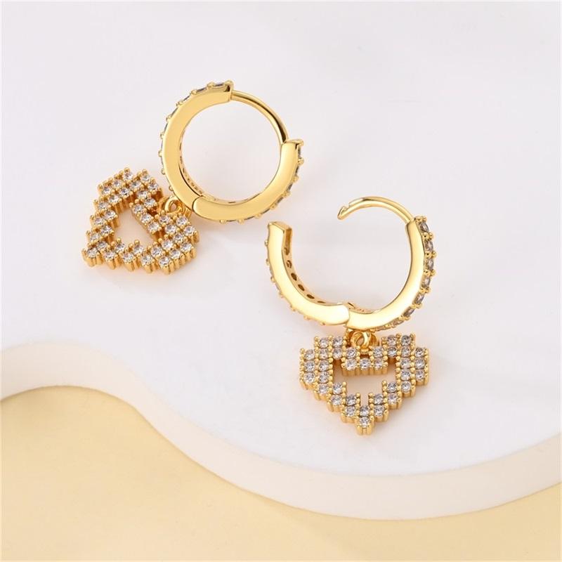 Women's 925 Silver Classic Gold Pearl Inlaid Earrings Elegant Suitable For Engagement Wedding Party Exquisite Jewelry