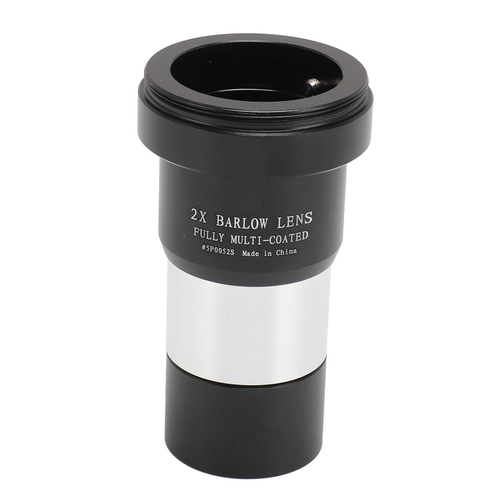 

Линза Барлоу 2X 1.25 дюйма Полностью просветленная Металлическая Аксессуары для окуляра телескопа 5P0052S