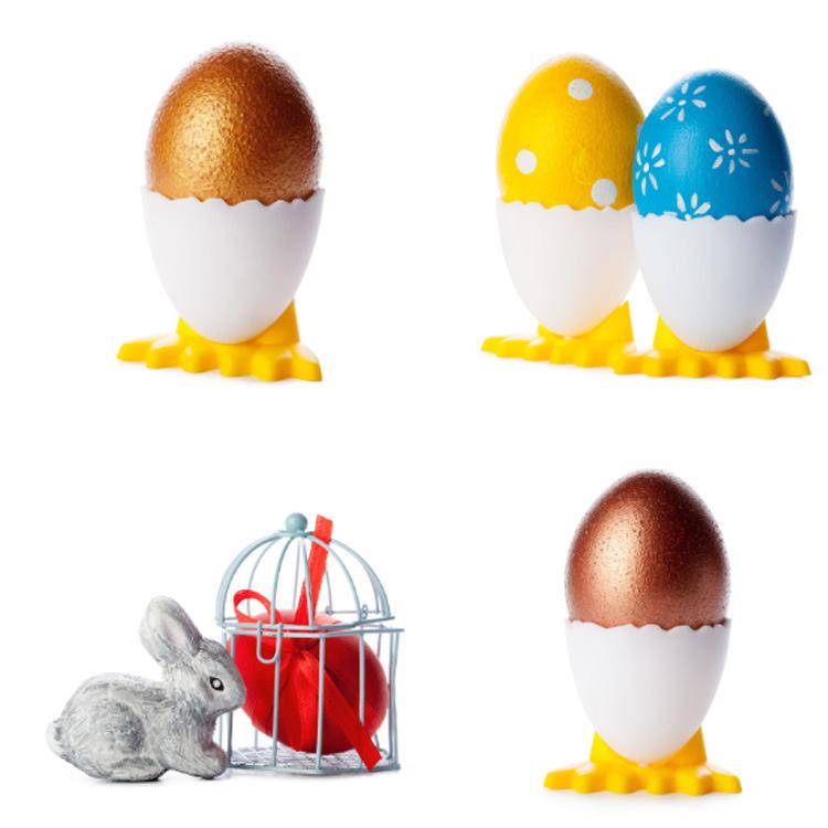 Cross-border Plastic Egg Holder Household Children's Cartoon Plastic Egg Cup Holder Cute Fun Chick Tall Egg Holder Cup