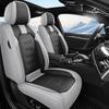 Fundas de Asiento Transpirables de 5 Plazas / Cubierta Completa de Cuero PU / Acolchado Estéreo Lateral para Mayor Comodidad / Protectores de Asiento para Todas las Estaciones / Cuidado del Interior