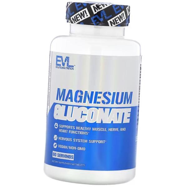 

Глюконат Магния, Magnesium Gluconate, Evlution Nutrition 60таб (36385012) 60tab
