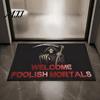 Indoor Balcony Entrance Mat 3D Halloween Rug, Spooky Welcome Absorbent Doormat, Festive Doorway Rug Non-Slip Diatomaceous Earth for Home Bathroom