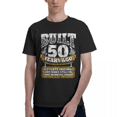 50th Birthday Celebration 100 Cotton Casual Breathable Confortable Tops Short Sleeve TShirt Funny Shirt