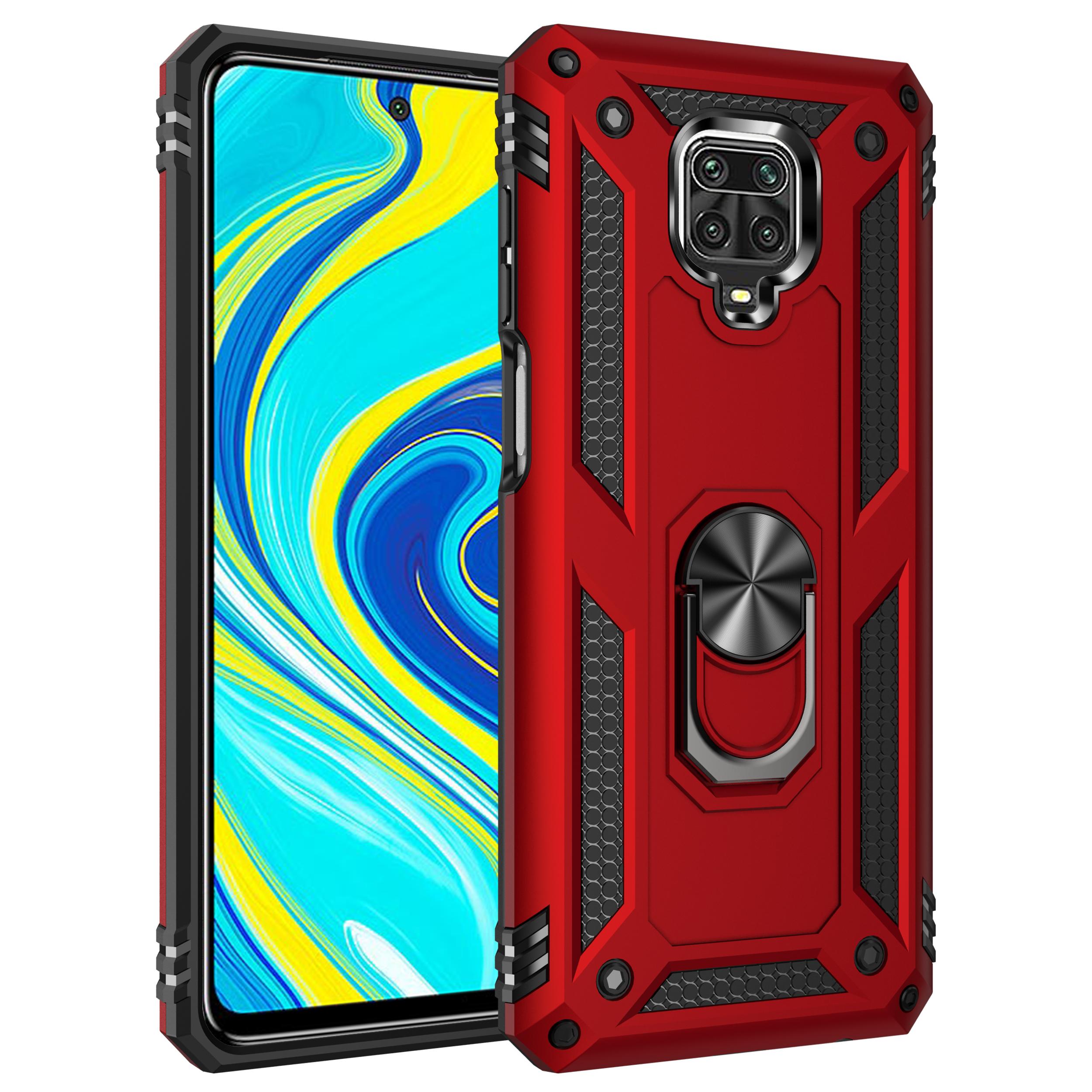 

JSFS Armor Case for Xiaomi Redmi Note 9 10 11 11T X3 NFC 9c 9s 8 GT Pro Max Poco X3 NFC F3 M3 9A 9T Ring Magnetic Metal Case Redmi Note 8