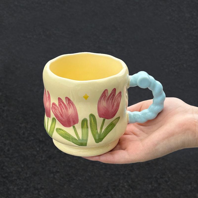 Hochwertige Tulpentassen, niedliche Keramiktassen, Geburtstagsgeschenke für Freundinnen und Freunde, praktische Souvenirs