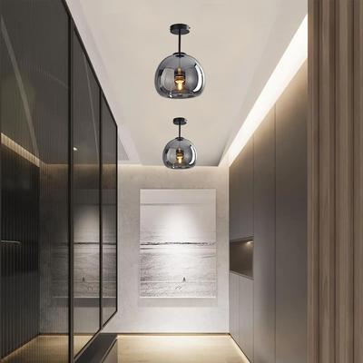 Modern LED Glass Ceiling Light E27 For Living Room Entrance Bedroom Corridor Balcony Hotel Indoor Lighting Ceiling Lights