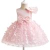 Mädchen Mode Kleid 2025 Sommer Kinder Mädchen Prinzessin Kleid Mesh Kleid Pompadour Kleid Geburtstag Erstes Geburtstagskleid