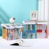 4PCS Clothes Storage Box, Transparent with Zipper Handles Design, Stackable Waterproof Storage Bin for Home Travel