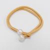 1 Pair Curtain Tiebacks for Drapes, Adjustable Curtain Rope Tie Backs, Faux Pearls Cord Curtain Buckle Holder for Home Hotel Office Window Drapery