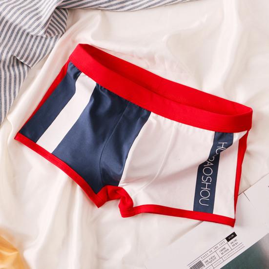 Herre Truser U Konveks Fargeblokk Stretch Elastisk Midje Medium Høyde Sexy Undertøy