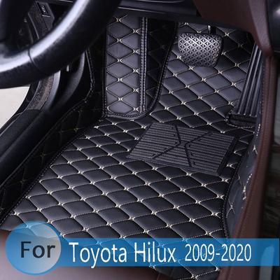 Car Floor Mats For Toyota Hilux   2018 2017 2016 2015 2014 2013 2012 2011 2010 2009 Custom Leather Carpets