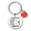Pendant Thanks Key Chain Jewelry Thanks Gift Keyring Backpack Charm Teacher Keychain  Teacher