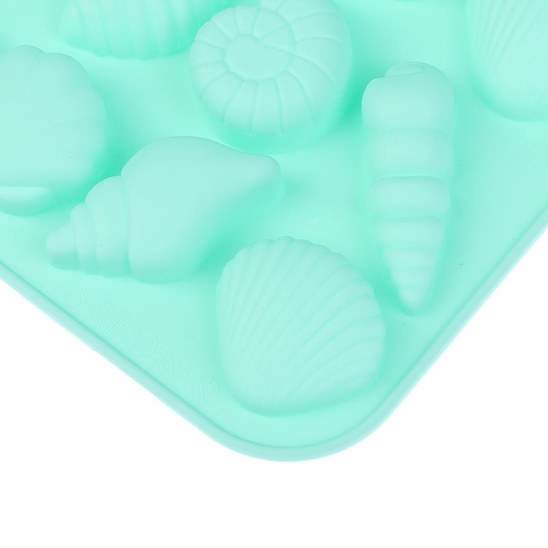 16 Cavity Shell Conch Starfish And Other Shaped Silicone Molds Diy Candy Mousse Pastry Pudding Chocolate Cake Baking Mold