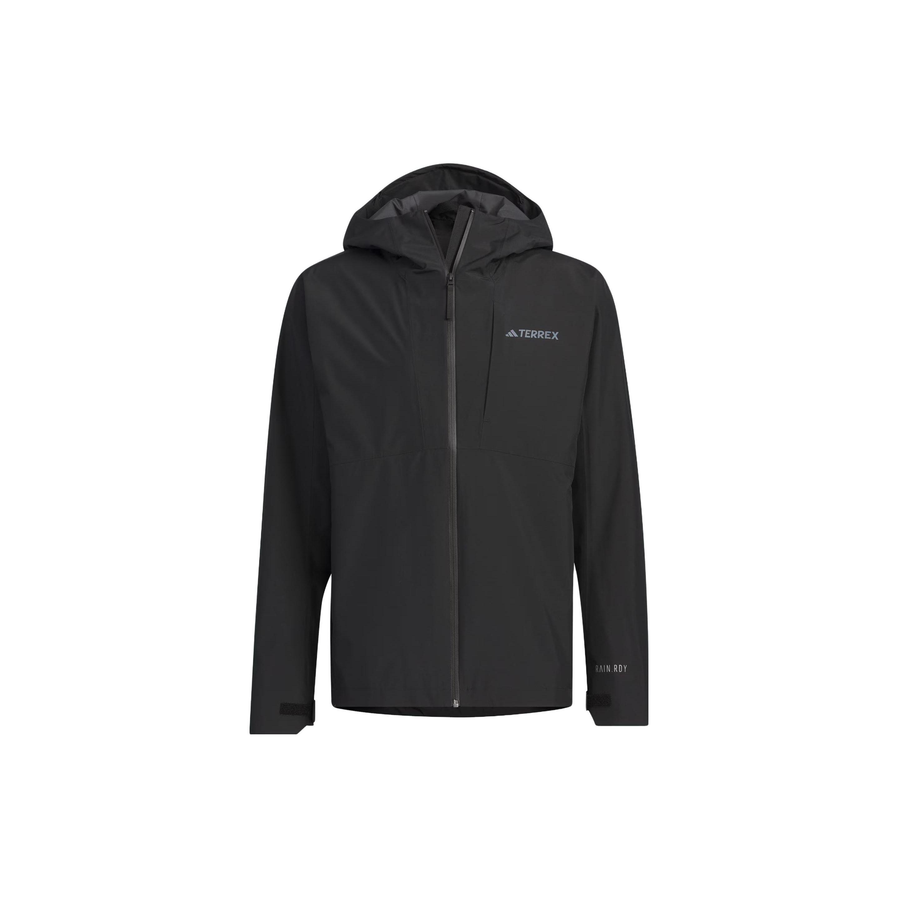 adidas Outdoor Waterproof Windproof Hooded Jacket Black Men s Outdoor Jacket IL8910 M