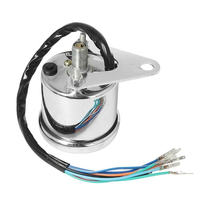 Retro Inspired Motorcycle Instrument Panel LED Digital Speedometer Gauge with LCD Display Suitable for Speed & Fuel, 12V