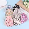 Cute Corduroy Small Lipstick Cosmetic Coin Purse Key Drawstring Storage Bag Women Jewelry Tote Rope Pouch String Bags Organizer