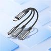 MultiFunction USB C to 3.5mm Headphone &Charging Adapter Cable Supports 3.5mm Headphone OTG Data Transfer PD60W Charging