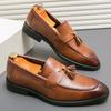 Classic Flat Walking Leather Shoes Men Casual Business Shoes Men's Dress Shoes Social Office Leather Loafers Formal Shoes Man
