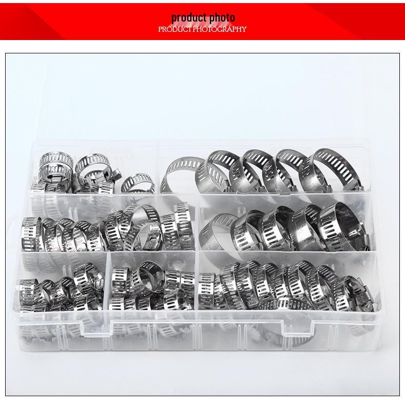304 Stainless Steel Hose Clamp Set - Durable Pipe Clips