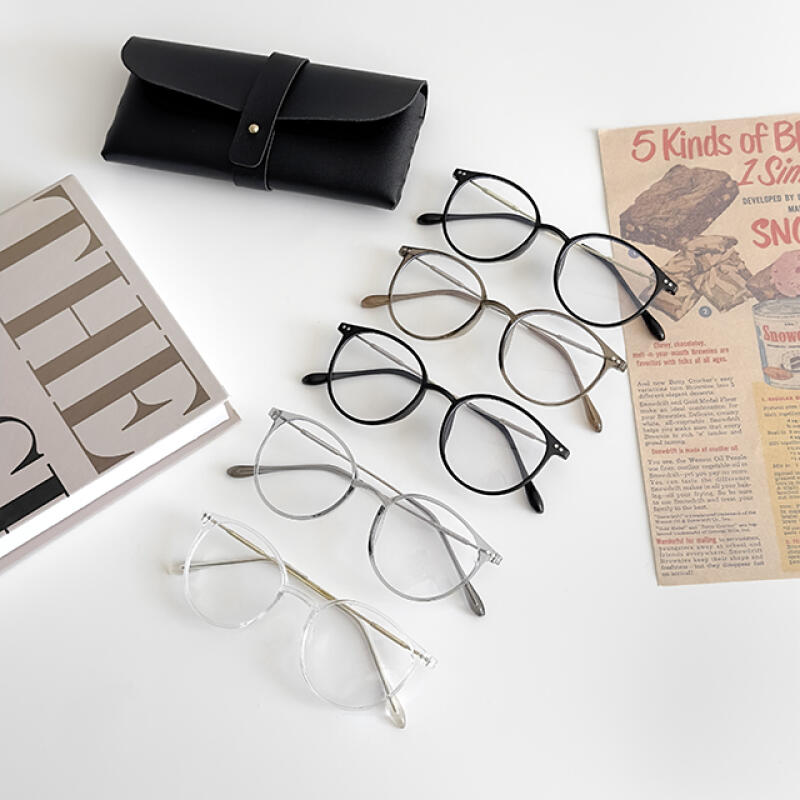 Blue light blocking horn-rimmed glasses ac-9473c