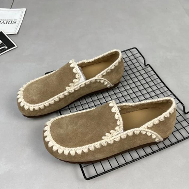 

Модные замшевые женские мокасины на плоской подошве, повседневные туфли на шнурках, женские туфли 2024 года, дизайнерские удобные туфли для прогулок, осень, новинка, женские туфли Zapatillas 40 оливковое зеленый