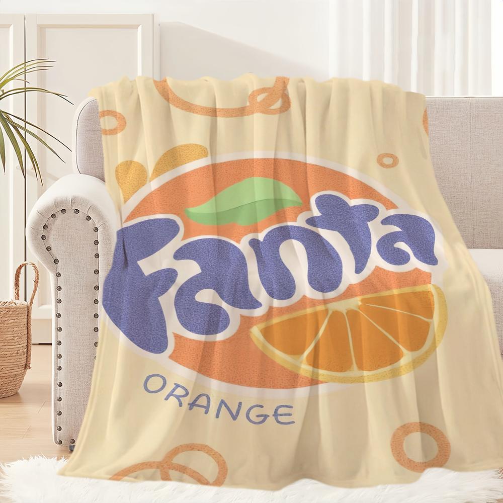 

Смішний плед з логотипом F-Fanta, плюшевий килимок для дивана, килим для вітальні, теплий, для офісу, спальні, подарунок на день народження, для дому, подорожей, дитячі подарунки 40x50in