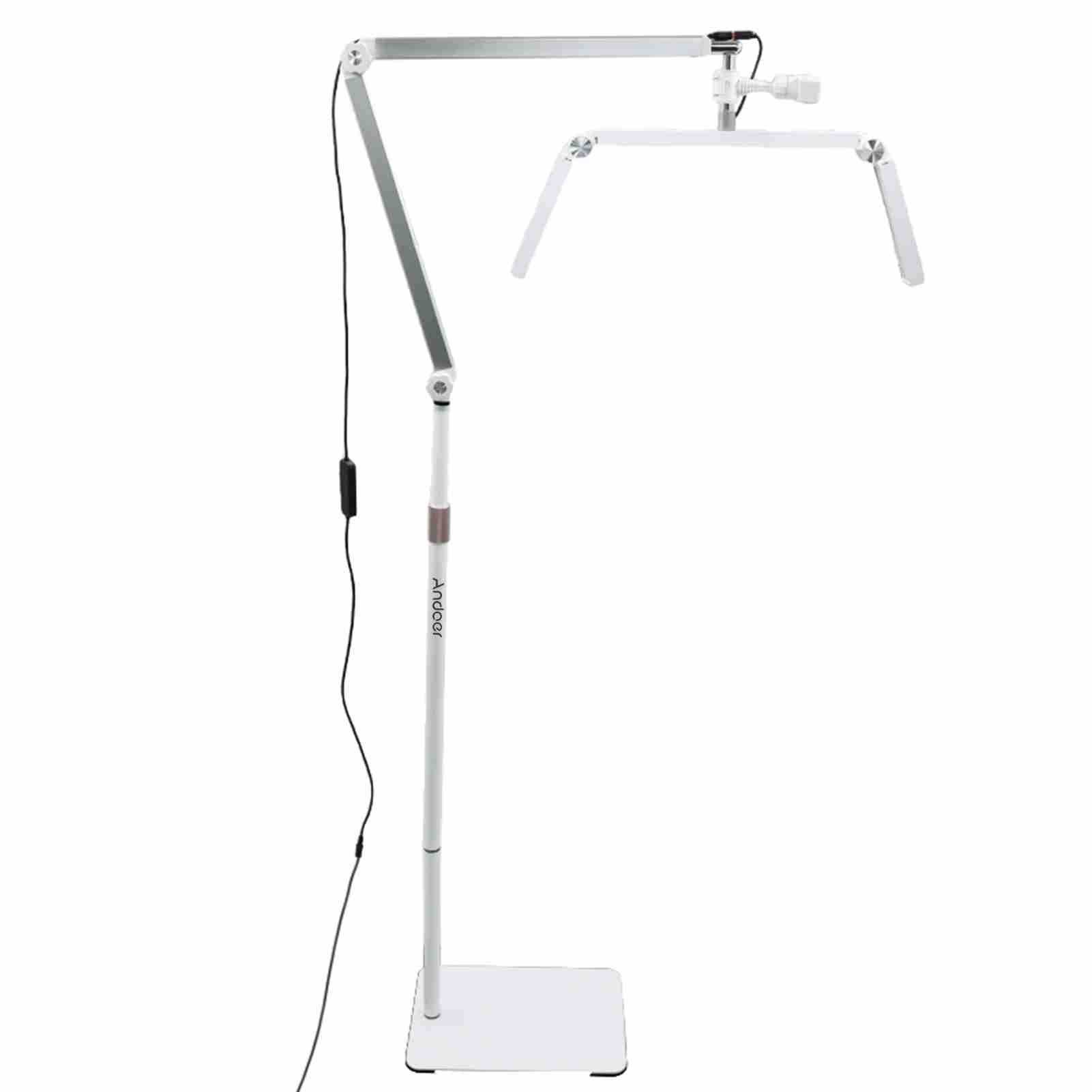 

30W Floor LED Video Light Foldable LED Fill Light Beauty Floor Moon Lamp 3200K 5600K Dimmable with Adjustable Metal W-US