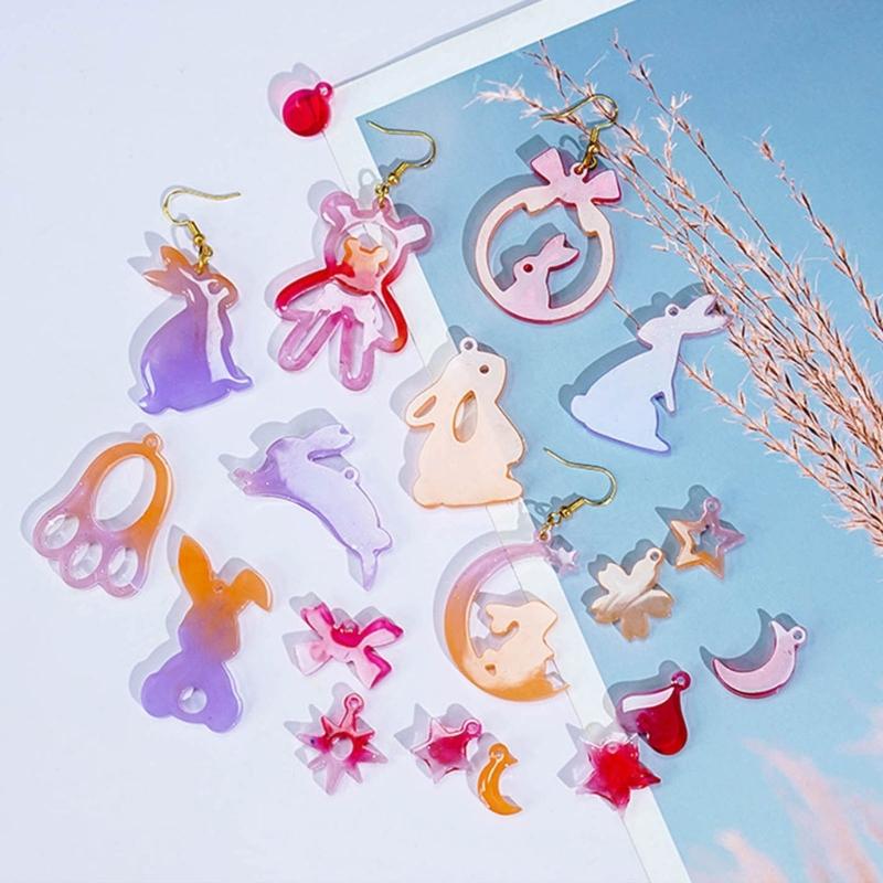 DIY Earring Silicone Mold Animal Dangle Making Tool Handmade Necklace Keychain