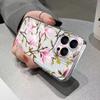 Pink Magnolia Branch Pattern Phone Case for iPhone 17 16 15 14 13 12 11 16E Series Pro Max Plus Double Layer Protection