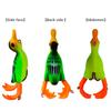 1 Pcs Torpedo Frog Biomimetic Bait Lure 10 Color Floating Duck 9cm Rotating Webbed Road Sub Bait 11g Rotating Tractor Fish Bait