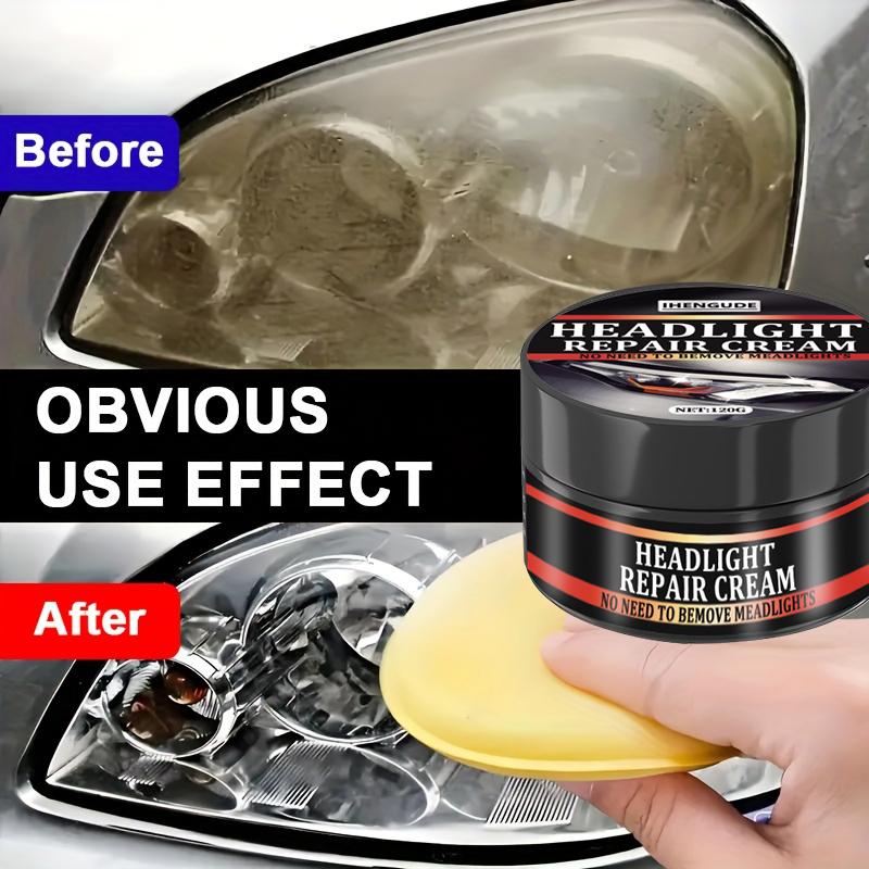 Car Headlight Restoration Kit, Polishing and Waxing for Refurbishment, Reducing Yellowing, Preventing Oxidation, and Enhancing Anti-Fog Proper