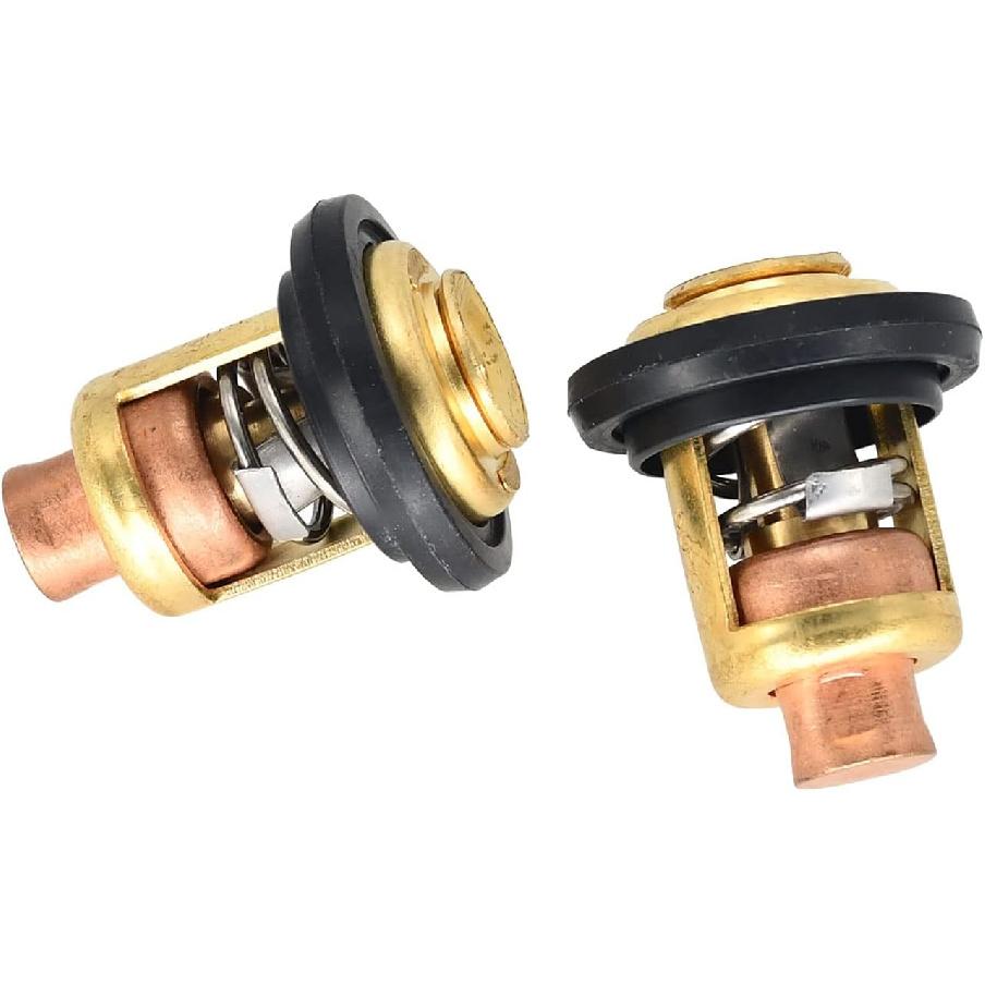 75692Q2 Thermostat Kit (2) 143 Degree for Mercury Marine V6 135HP 140HP 150HP 175HP 200HP 75692T 27-62386 for GLM 13340 30610 for Evinrude Johnson