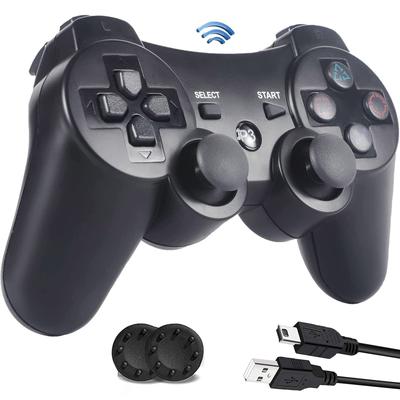 Atualização de Controle P3 para Vibração Sem Fio USB P3 Sem Fio Inclui 2 Capas de Assistência [Versão 2026] Controle DUAL-SHOCK3, Bluetooth, Função,