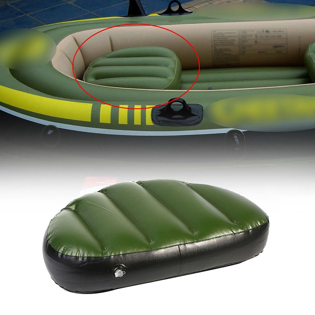 High Quality PVC Green Fishing Boat Inflatable Cushion Boat Seat For Outdoor Camping