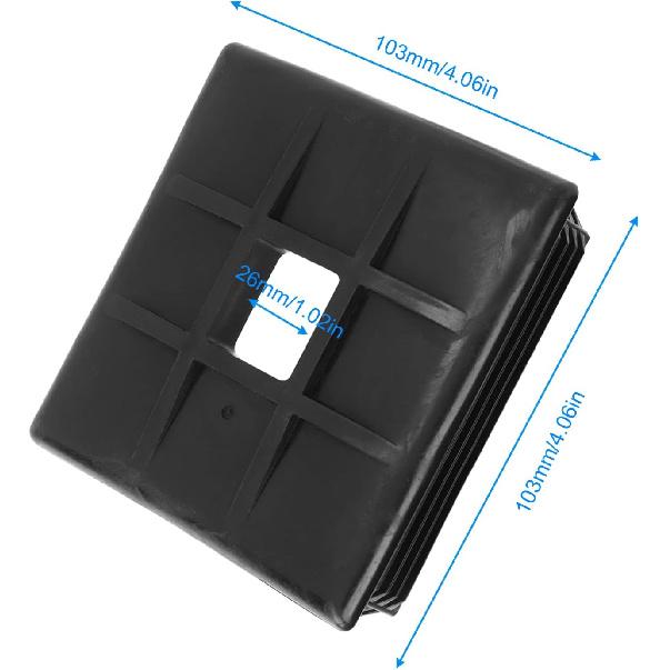 Wohnmobil Stoßstangenendkappe, 2er-Pack 4 Zoll Wohnmobil Abwasser Wohnmobil Abwasserdeckel Wohnmobil Stoßstangenkappen Wohnmobil Stoßstangenstopfen Endschutzabdeckung für Reise, Anhänger