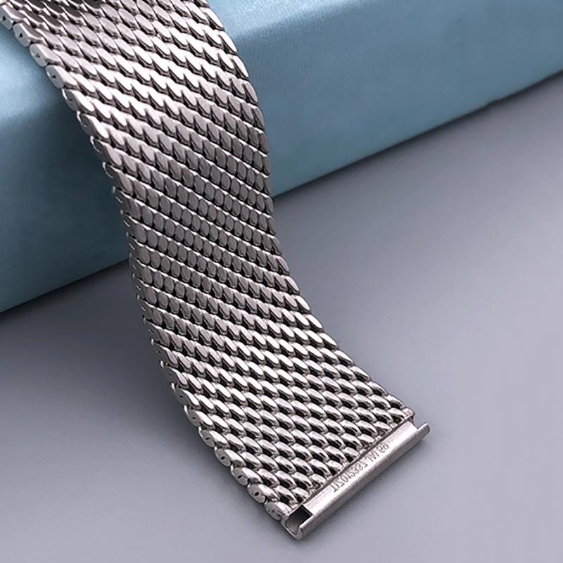 High Quality 316 Stainless Steel Braided Watchband Mesh Belt Titanium 20mm Strap for Omega Seamaster 007 003 Man Bracelet